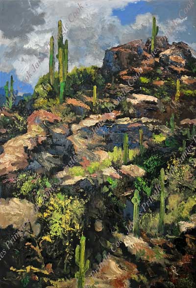 James Pringle Cook oil painting of Lazar Canyon #2